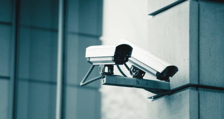 Security-camera-on-building