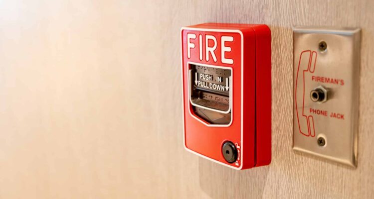 This Is A Photo Of A Fire Alarm.