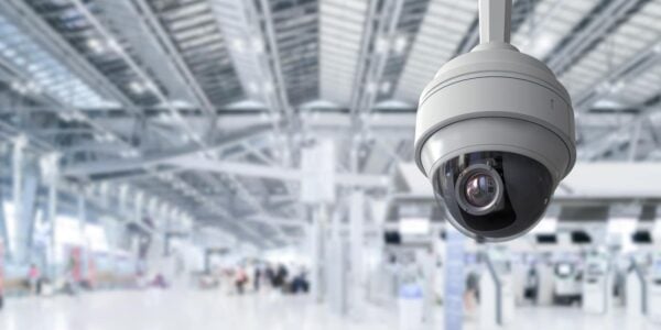 Security camera or cctv camera in airport